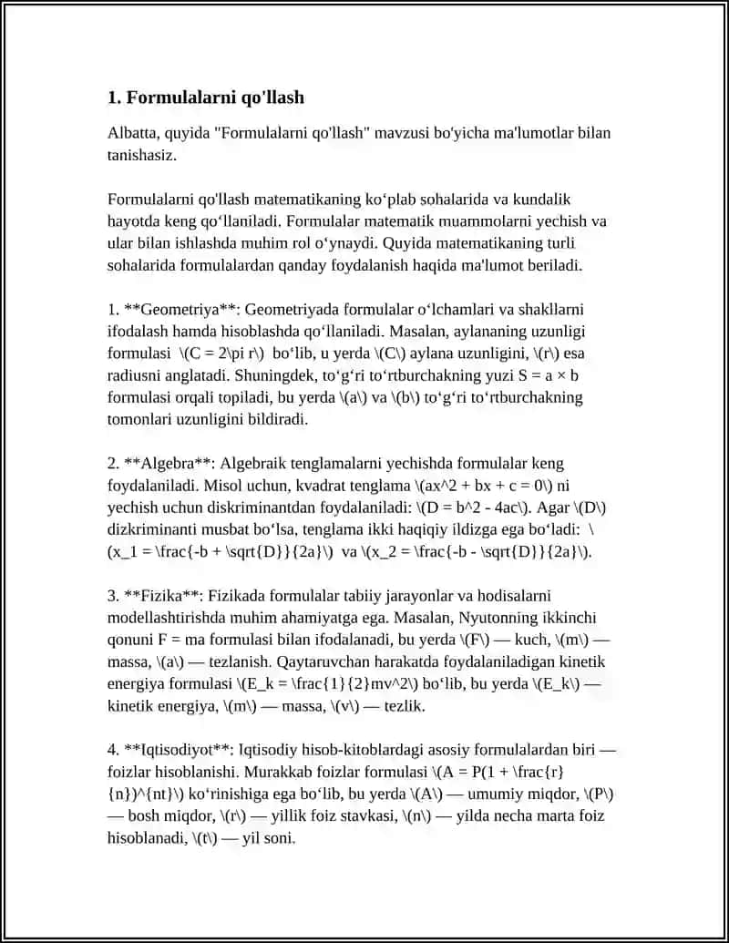 MICROSOFT EXCEL DASTURIDA QANDAY USULLAR YORDAMIDA HISOB-KITOBLARNI AMALGA OSHIRISH MUMKIN? 3