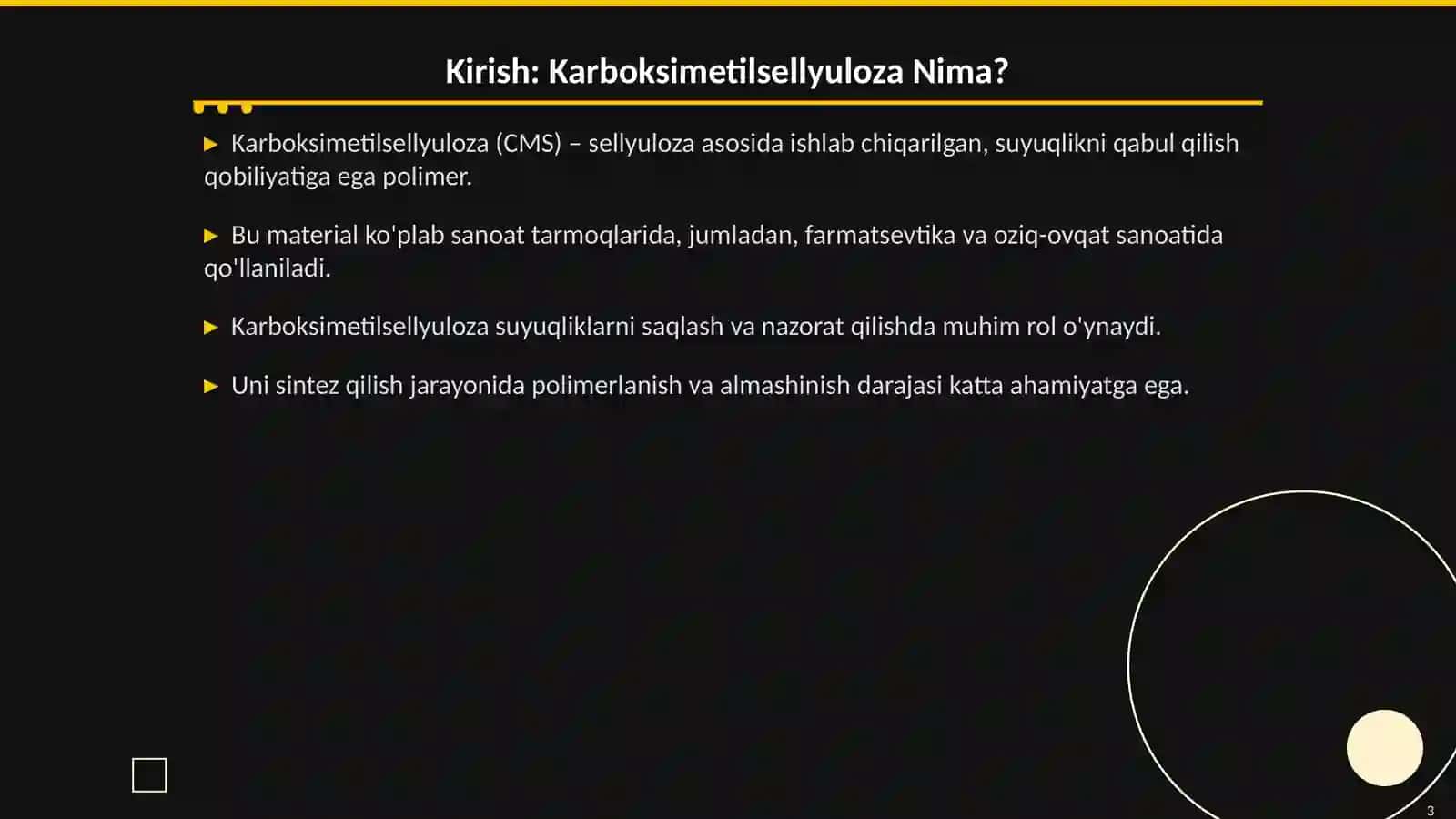 Karboksimetilsellyuloza: Sintez va Tozalash Usullari 3