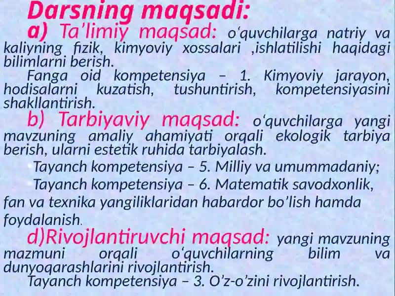 NATRIY VA KALIYNINGNINGXOSSALARI.ISHLATILISHI 3
