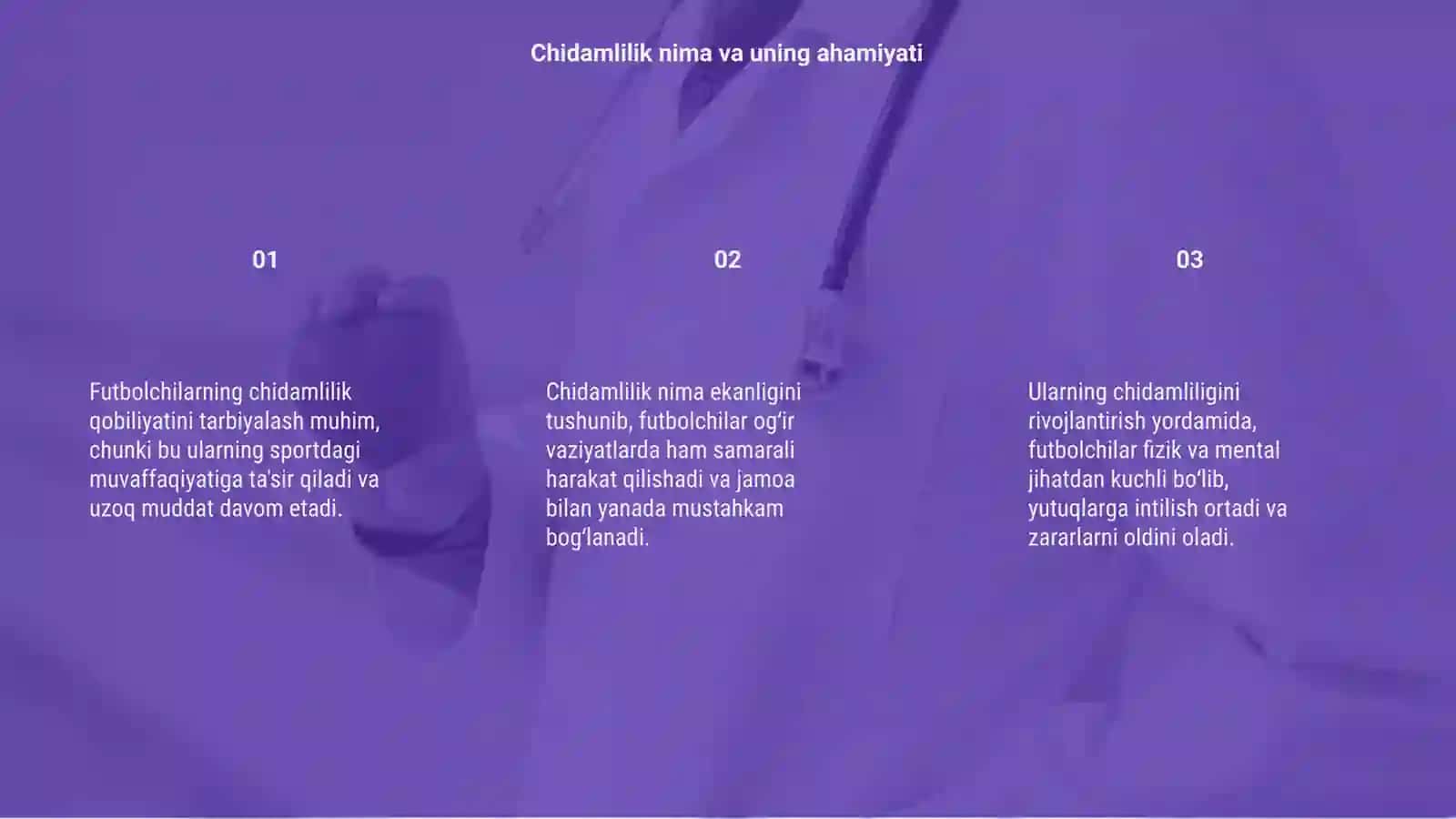 Chidamlilik qobiliyatini oshirish 3