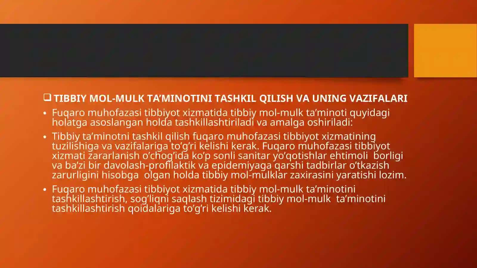 FUQАRО MUHОFАZАSI TIBBIYOT ХIZMАTI 3
