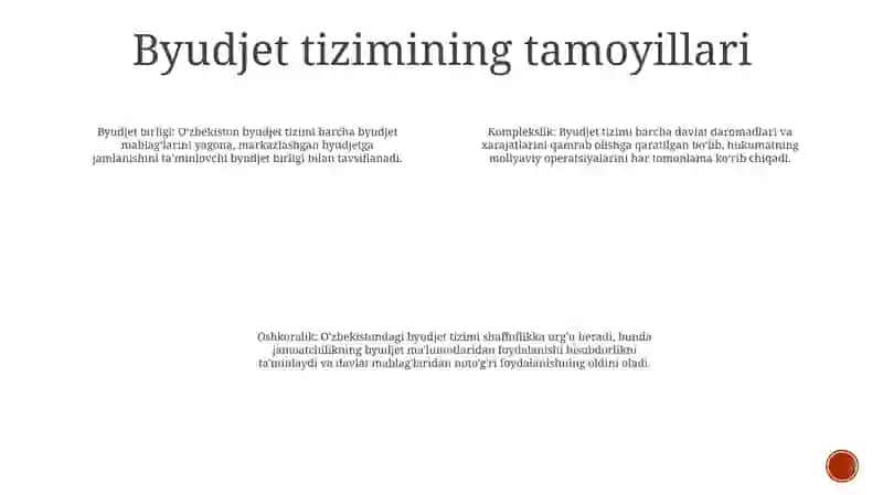 OʻZbekiston Respublikasida Byudjet Tizimi 3
