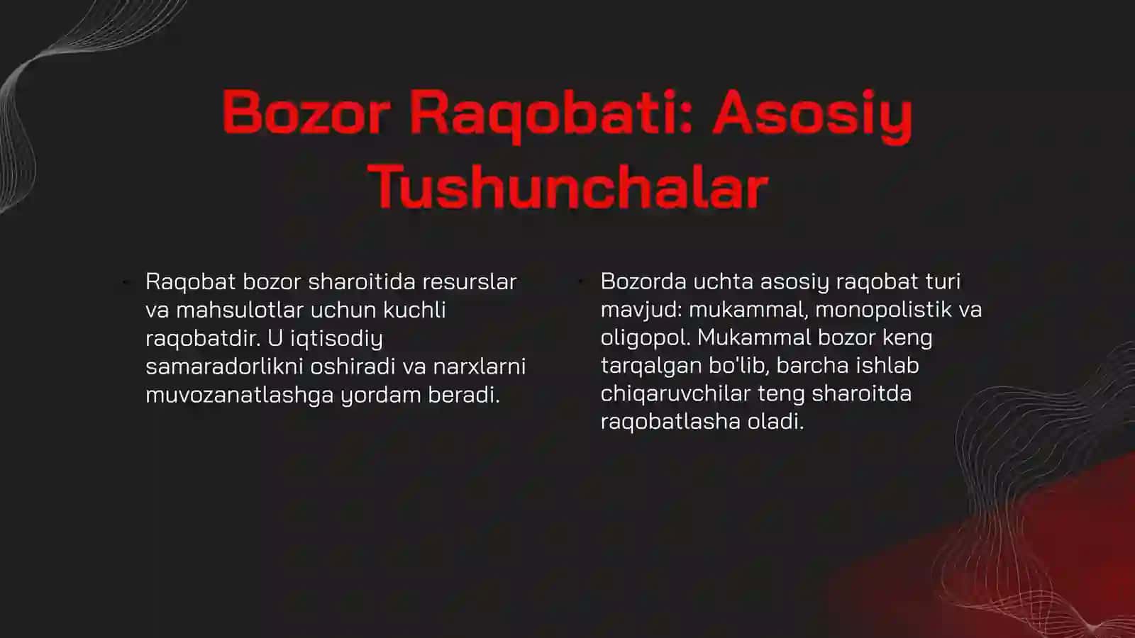 Bozor Raqobati: Asosiy Tushunchalar 3