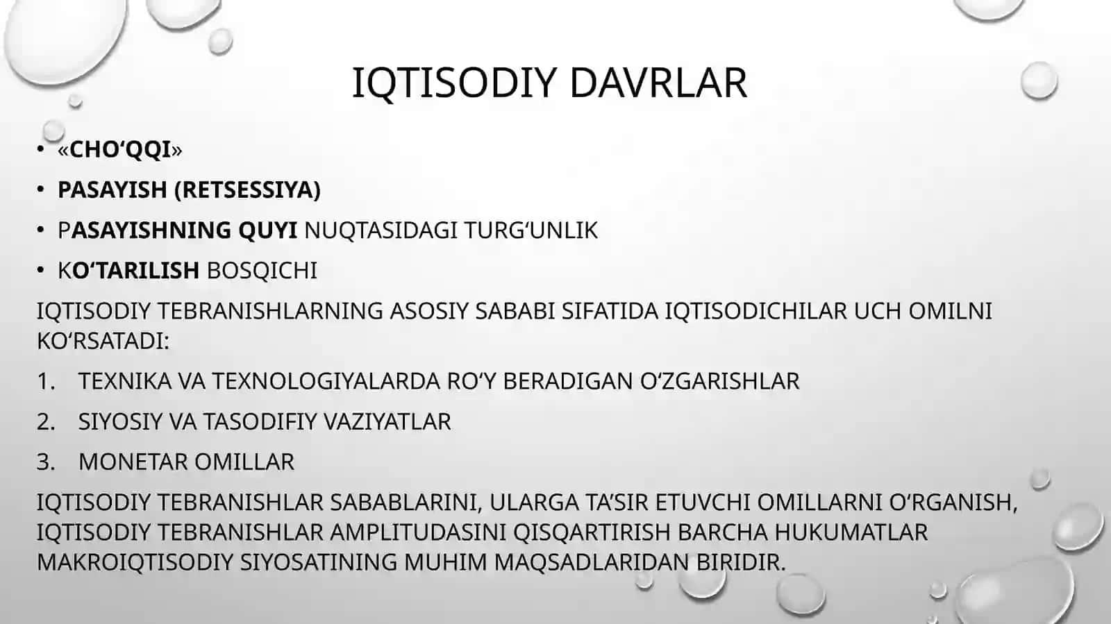 Iqtisodiy tebranishlar 3