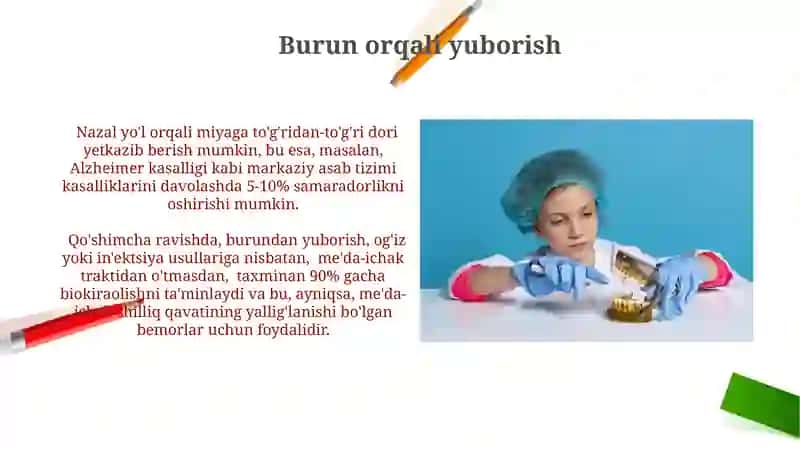 Dori moddalarni organizmga yuborish yoʻllari 3