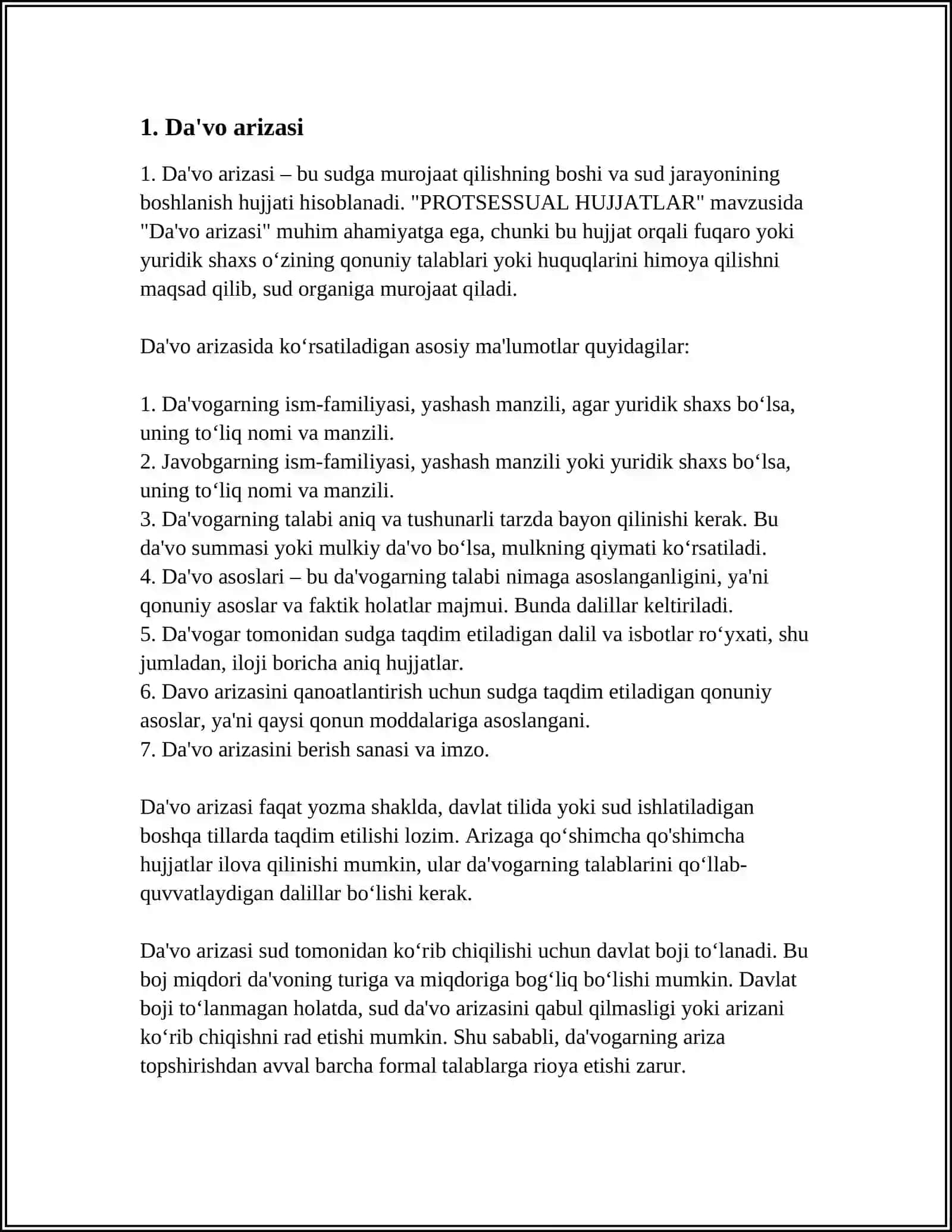 PROTSESSUAL HUJJATLAR 3