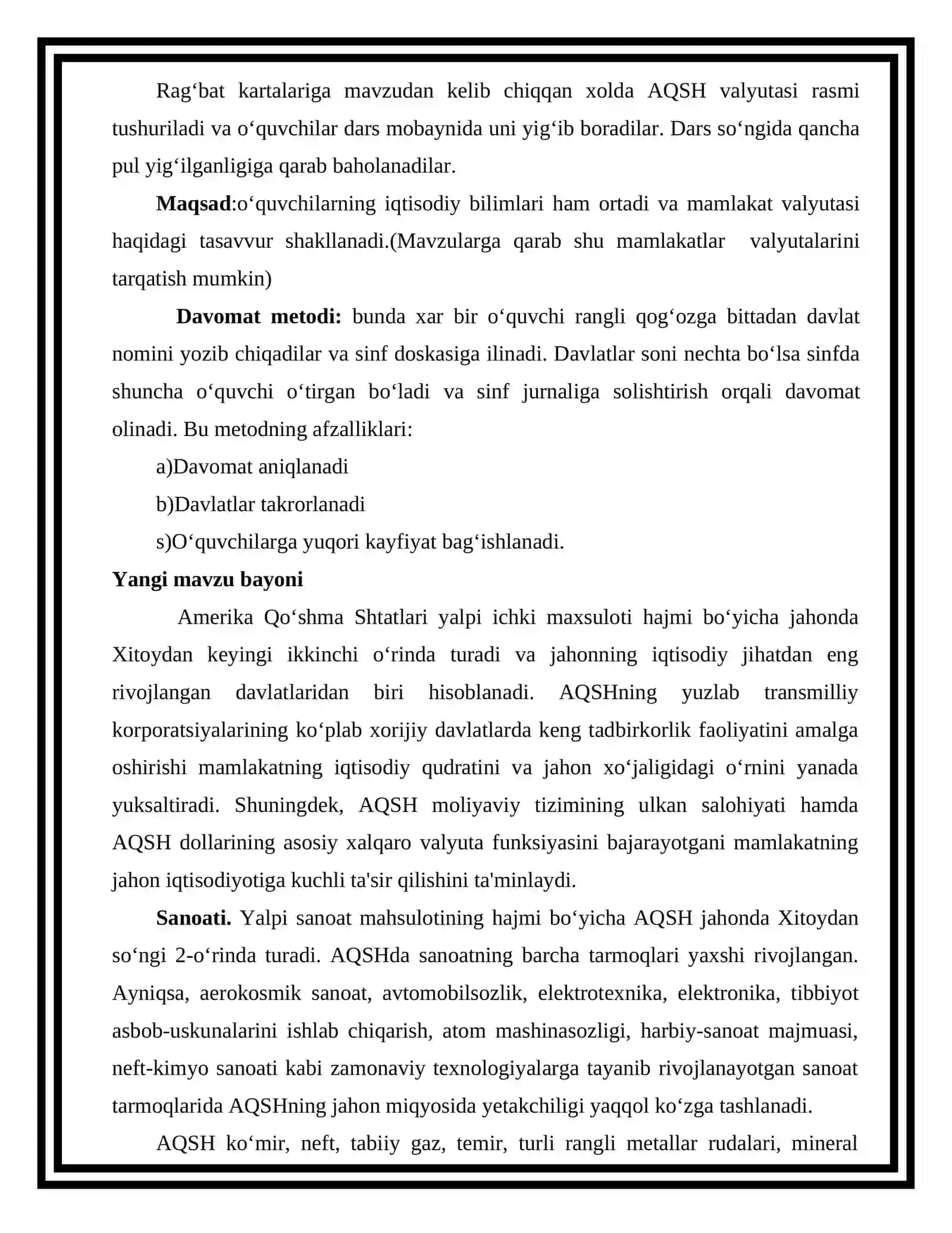 AQSH xo‘jaligi va iqtisodiy rayonlari 3