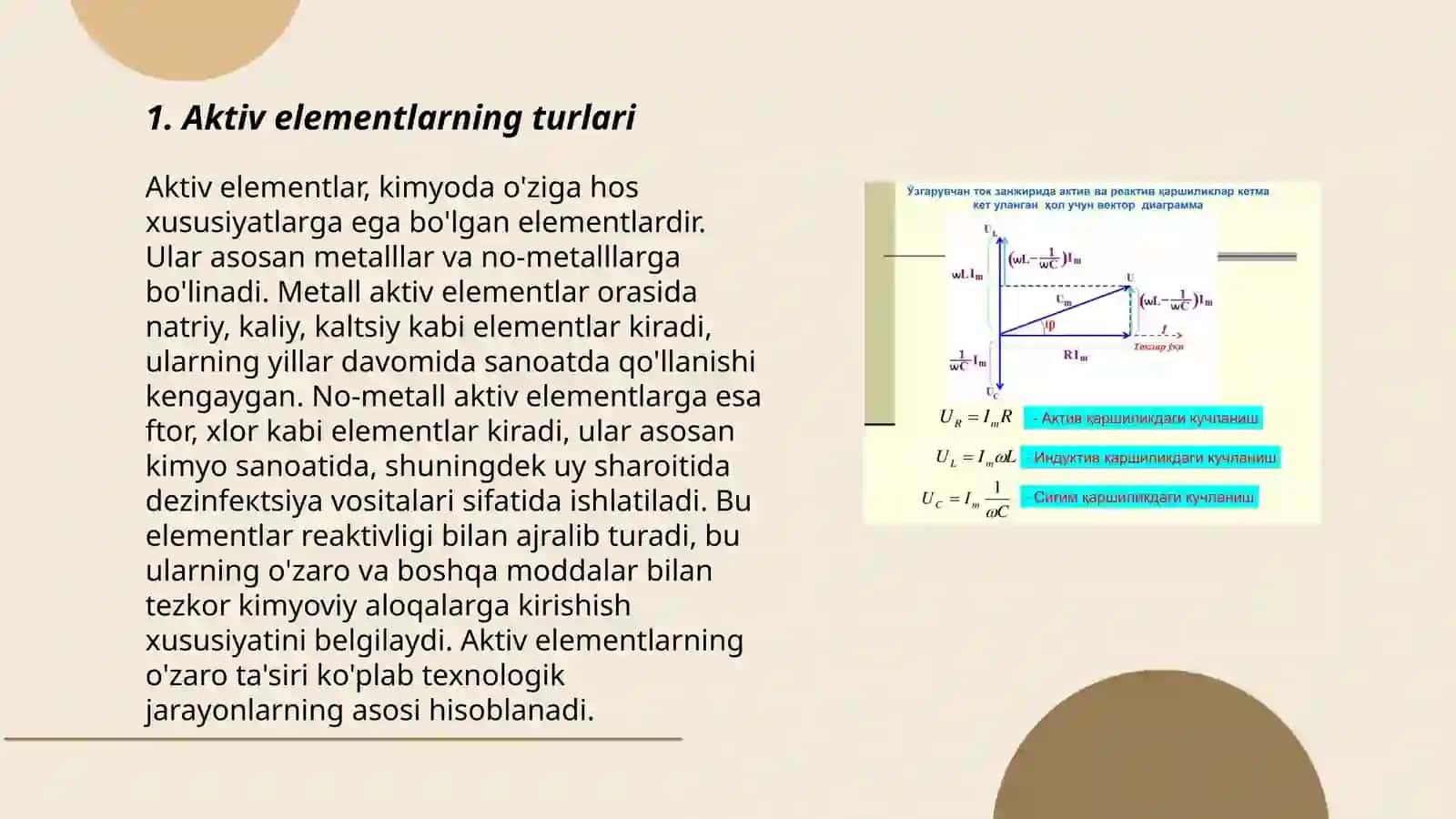 Elektr zanjirning aktiv va passiy elementlari 3