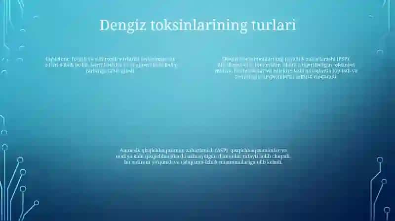 Dengiz Toksinlari 3