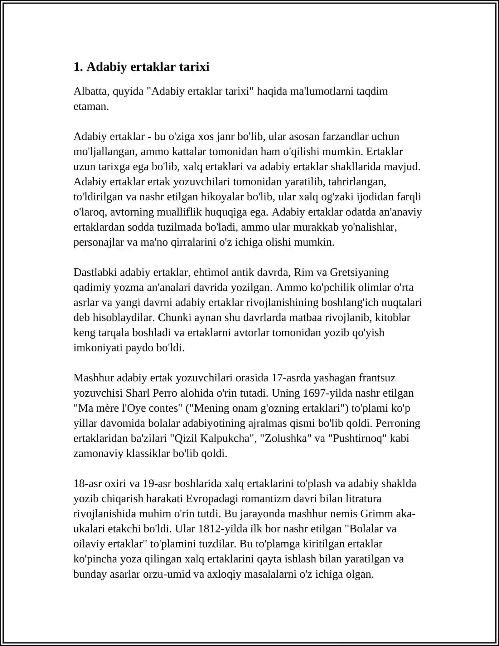 ADABIY ERTAKLAR VA ULARDAGI OBRAZLAR TAHLILI 3