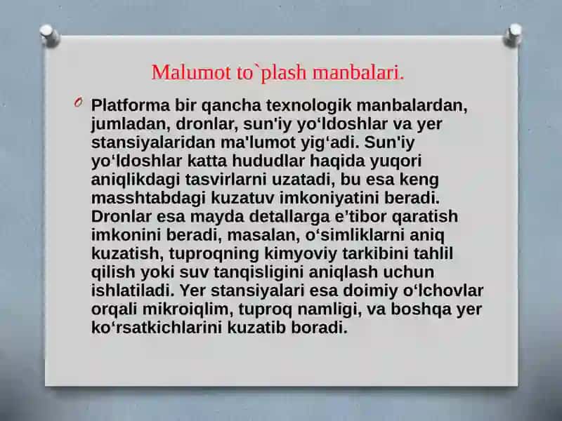 Platformaning asosiy vazifalari 3