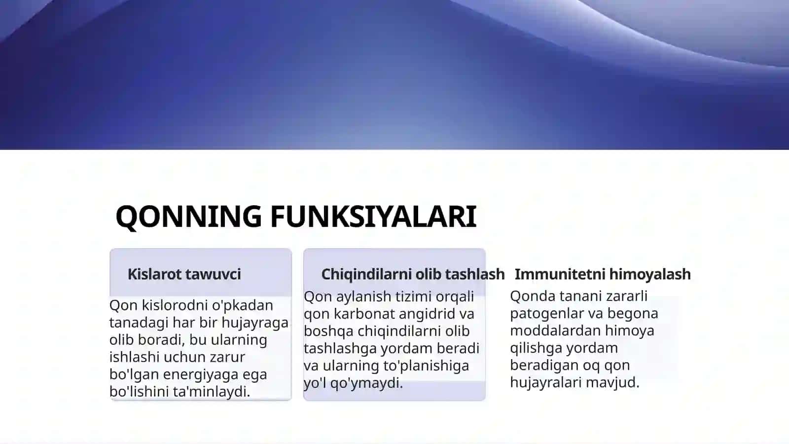 Qon va qon aylanish tizimi 3