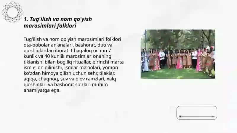 Tug'ilish va nom qo'yish marosimlari folklori 3