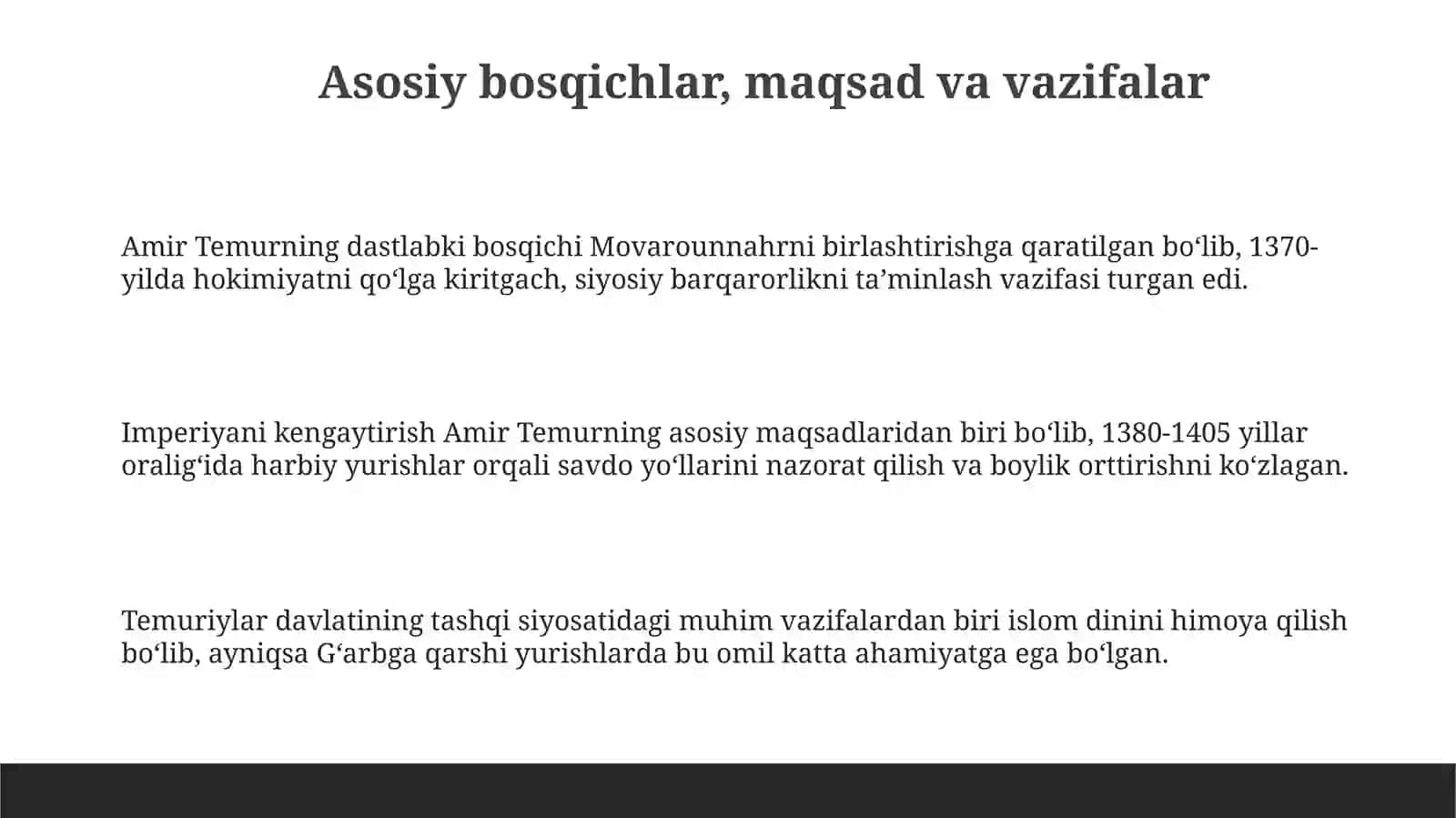 Amir Temur tashqi siyosati 3