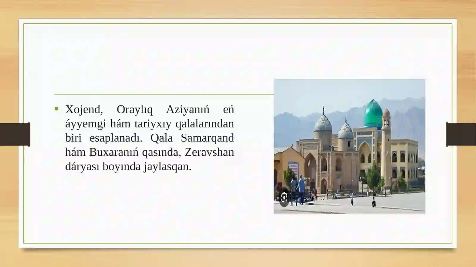Xojent qalasi haqida tariyxiy ma'lumotlar 3