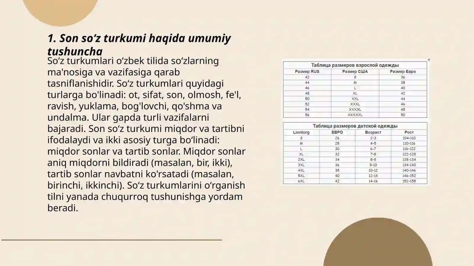 Son soʻz turkumi 3