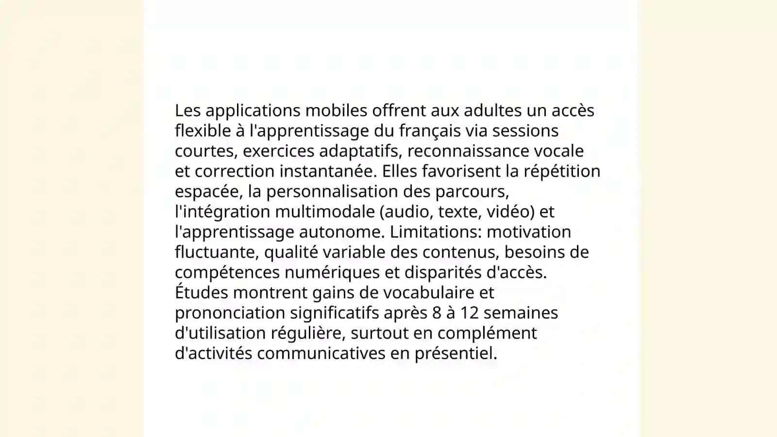 L'integration des technologies numeriques dans l'apprentissage du francais pour adultes 3