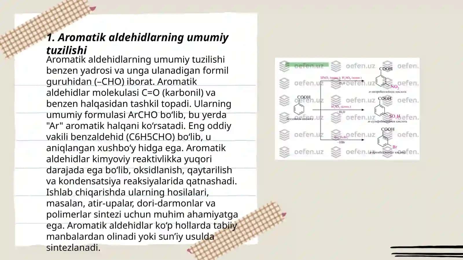 Aromatik aldegid va ketonlar 3