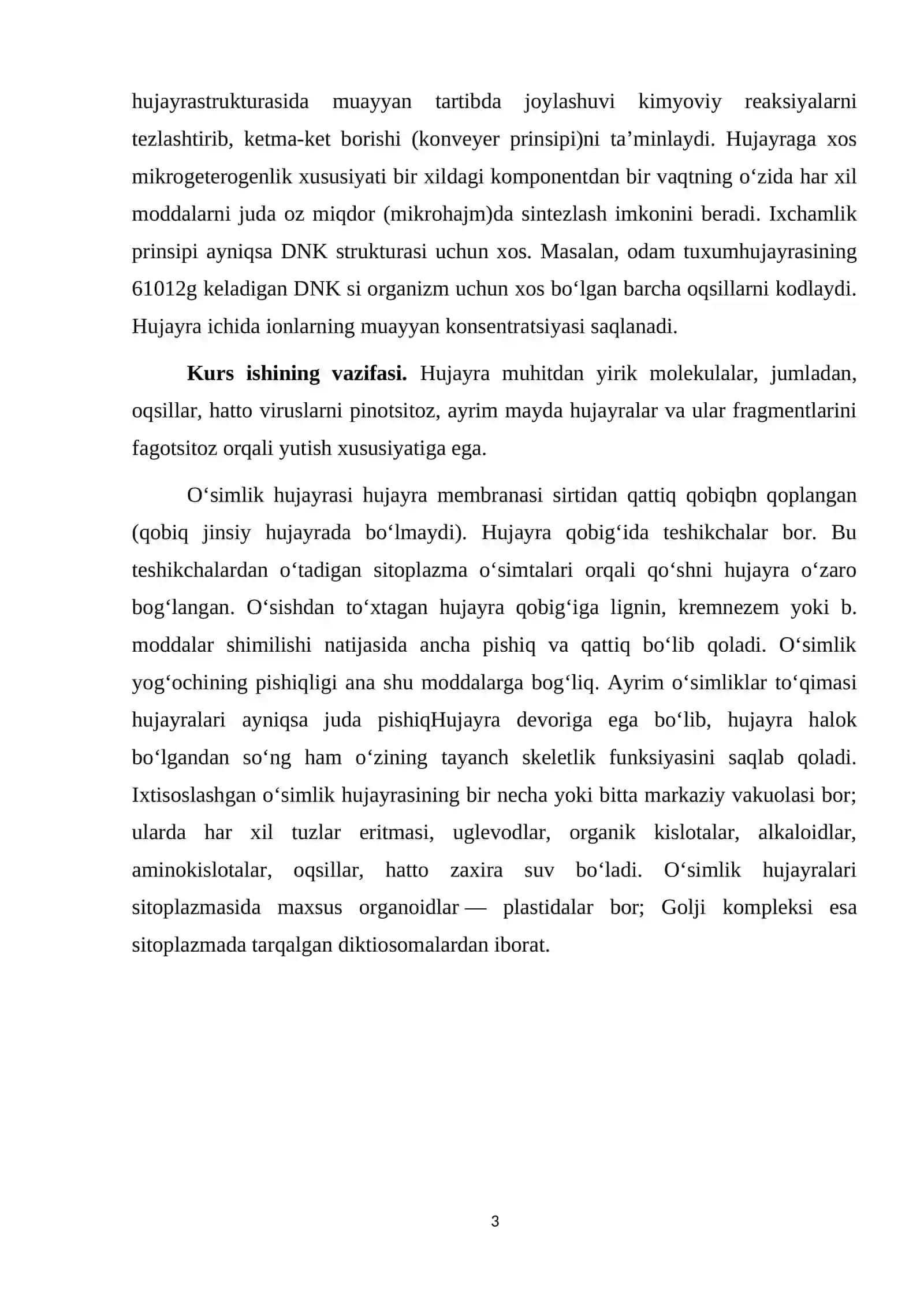 Hujayraning Kimyoviy Tarkibi 3