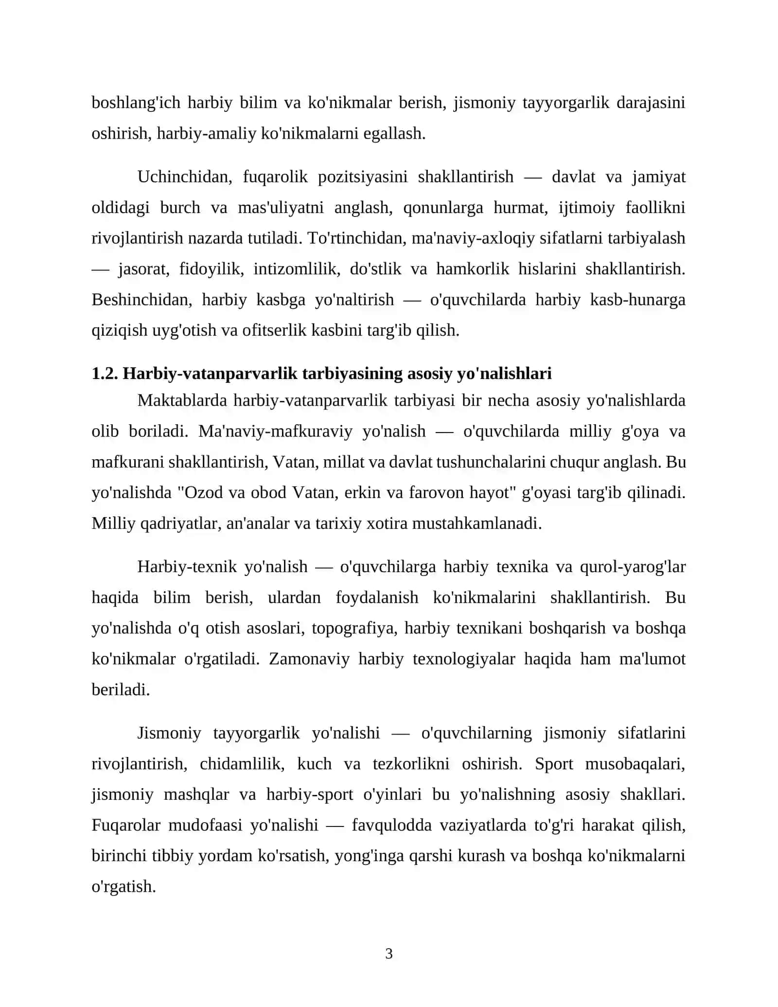 Umumiy O'rta Ta'lim Muassasalarida Harbiy-Vatanparvarlik va Mudofaa-Ommaviy Ishlarni Rejalashtirish 3