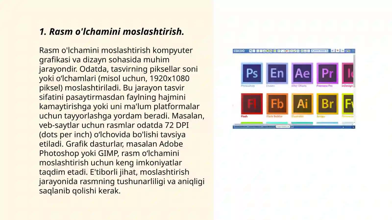Kartalarni jihozlashda Adobe Photoshop dasturidan foydalanish 3