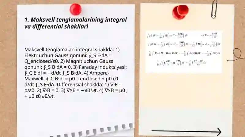 Maksvell tenglamalari 3