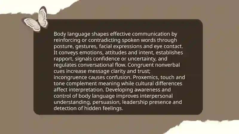 Importance of Body Language 3