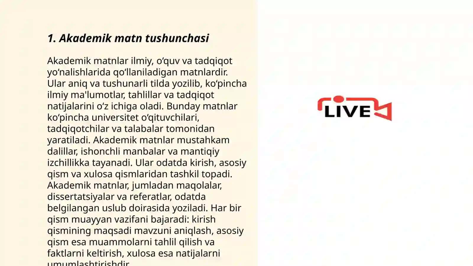 Akademik matn va uning tarkibiy tuzilishi 3