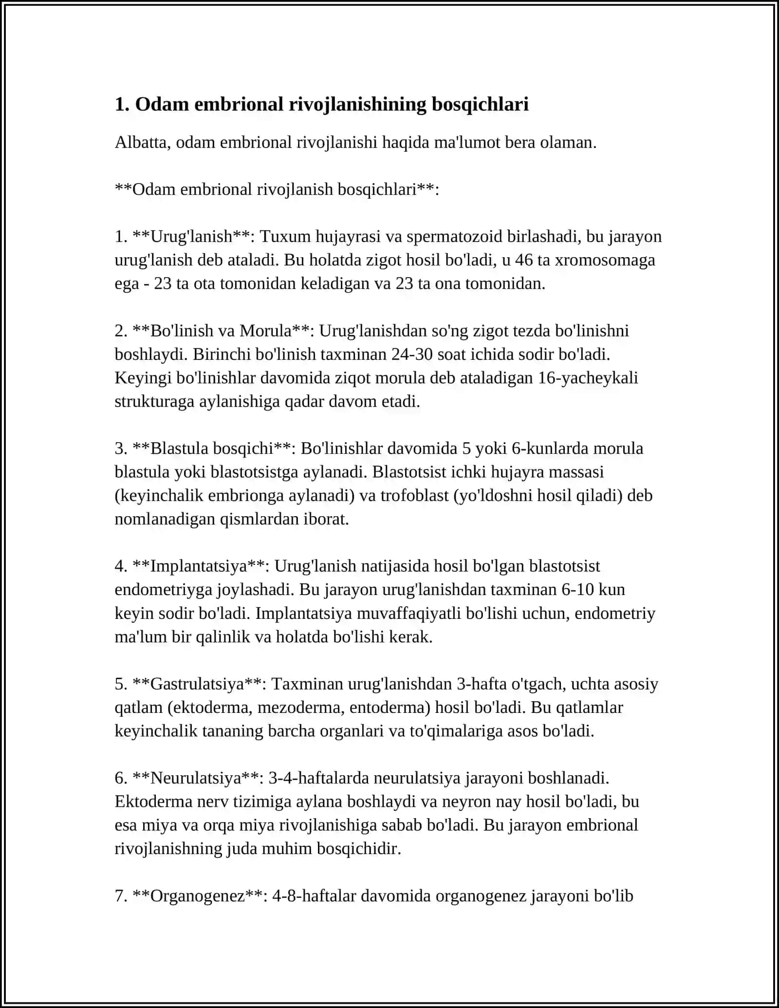 ODOM EMBRIOLOGIYA ASOSLARI 3