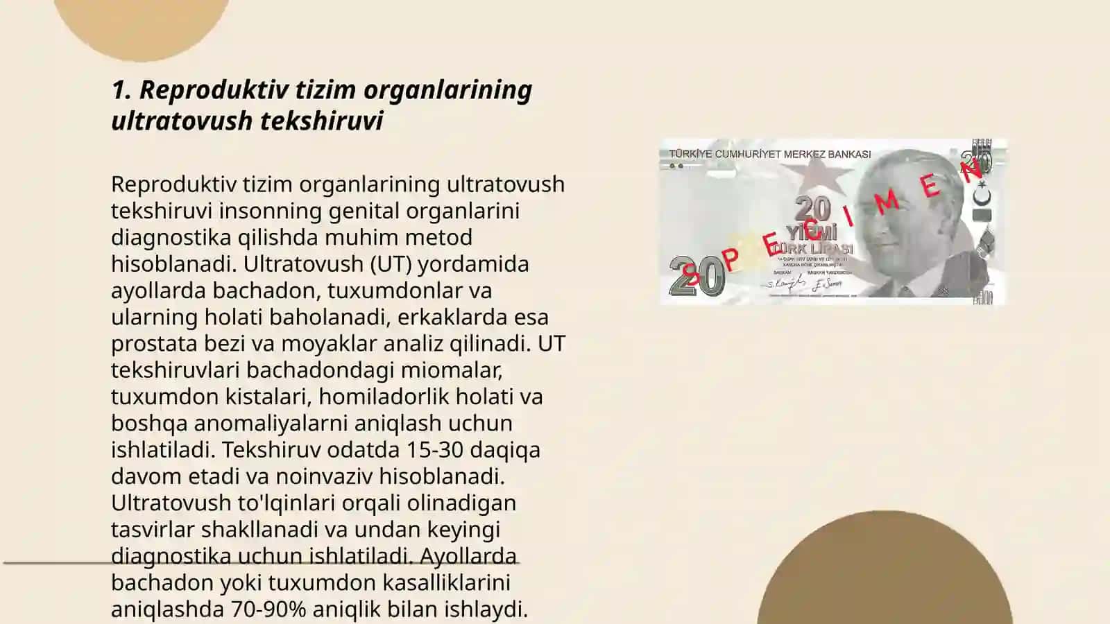 Reproduktiv azolar nur tashxisi usullar 3