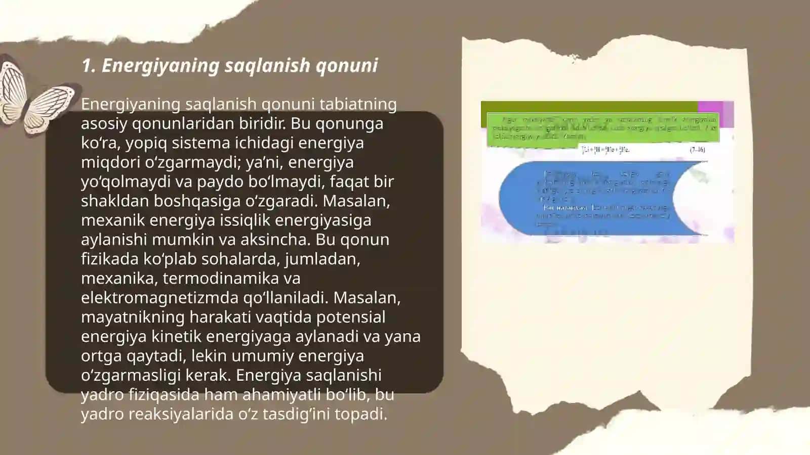 Energiyaning saqlanish qonuni 3