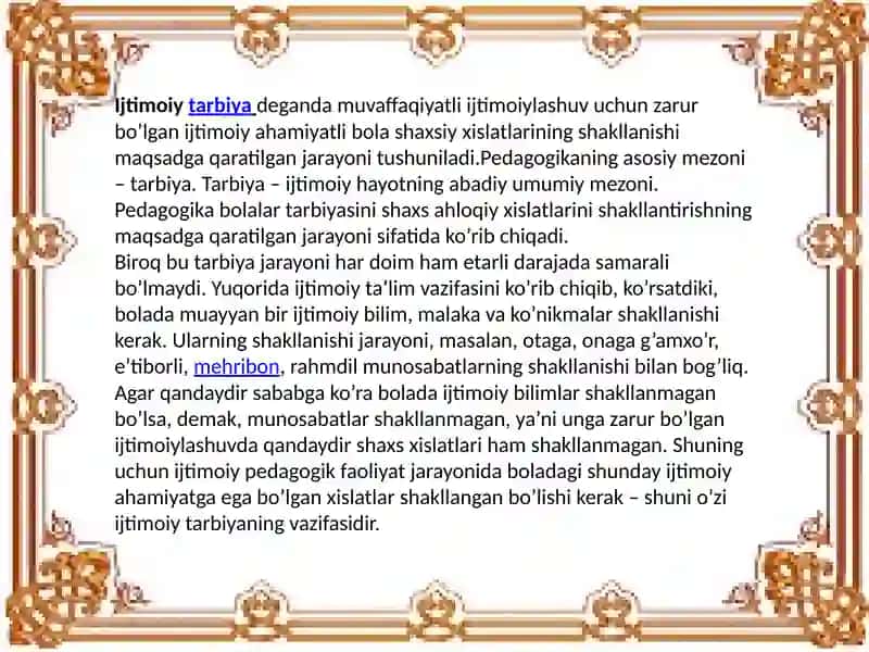 Ijtimoiy Pedagogika Faoliyati 3
