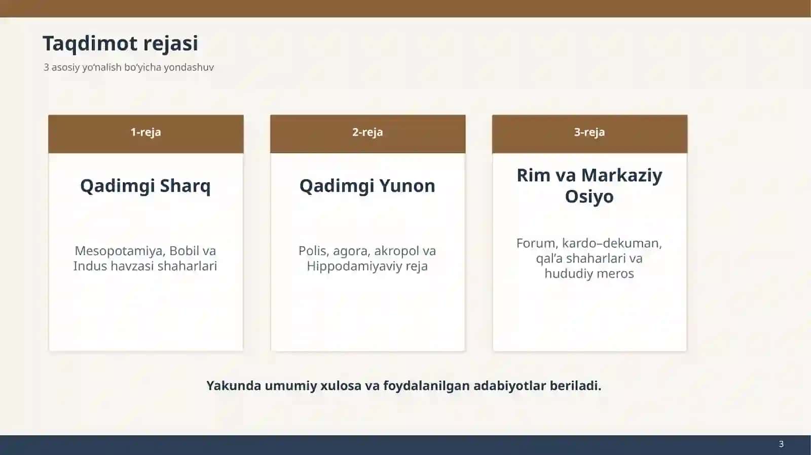 ANTİK DAVRDA SHAHARSOZLİK (milodiy IV asrgacha) 3