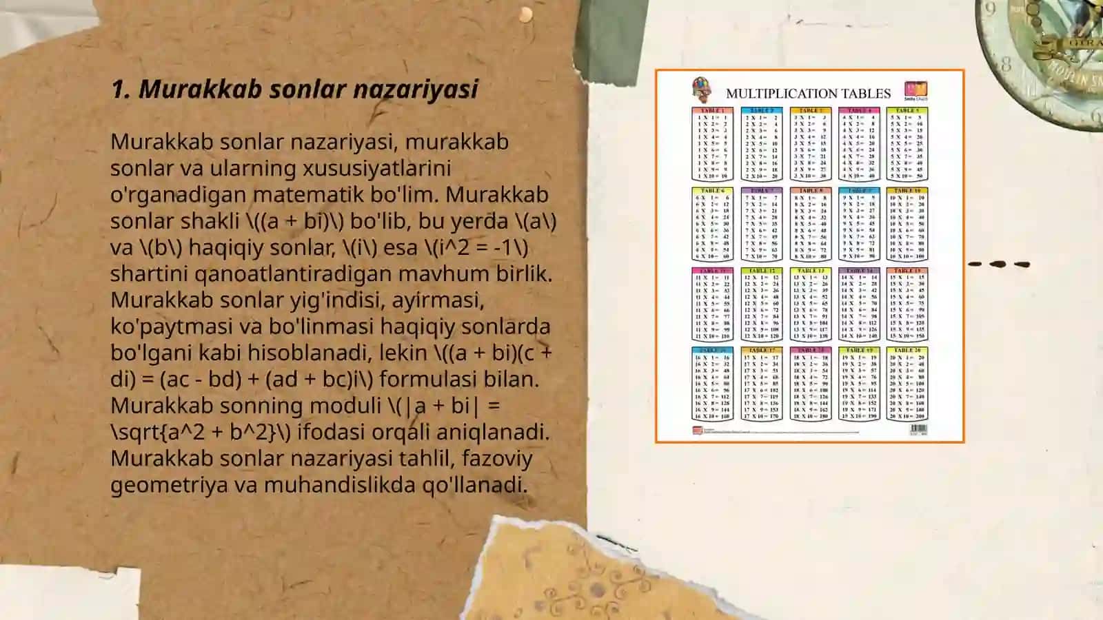 Toʻrtta nuqtaning murakkab nisbati 3