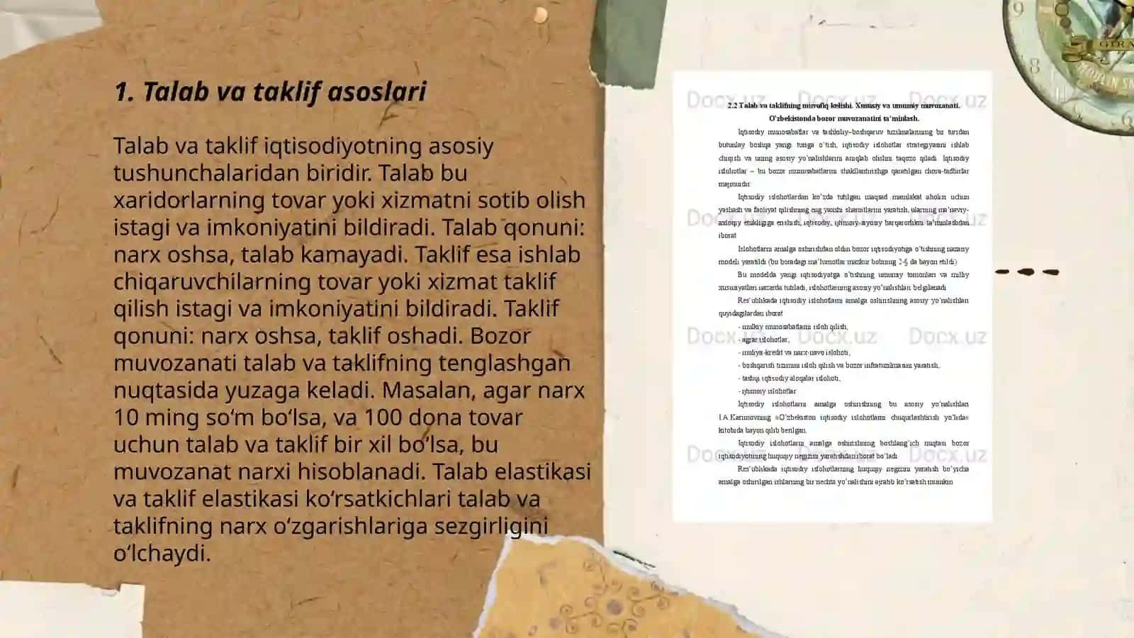 Talab va taklif asoslari 3