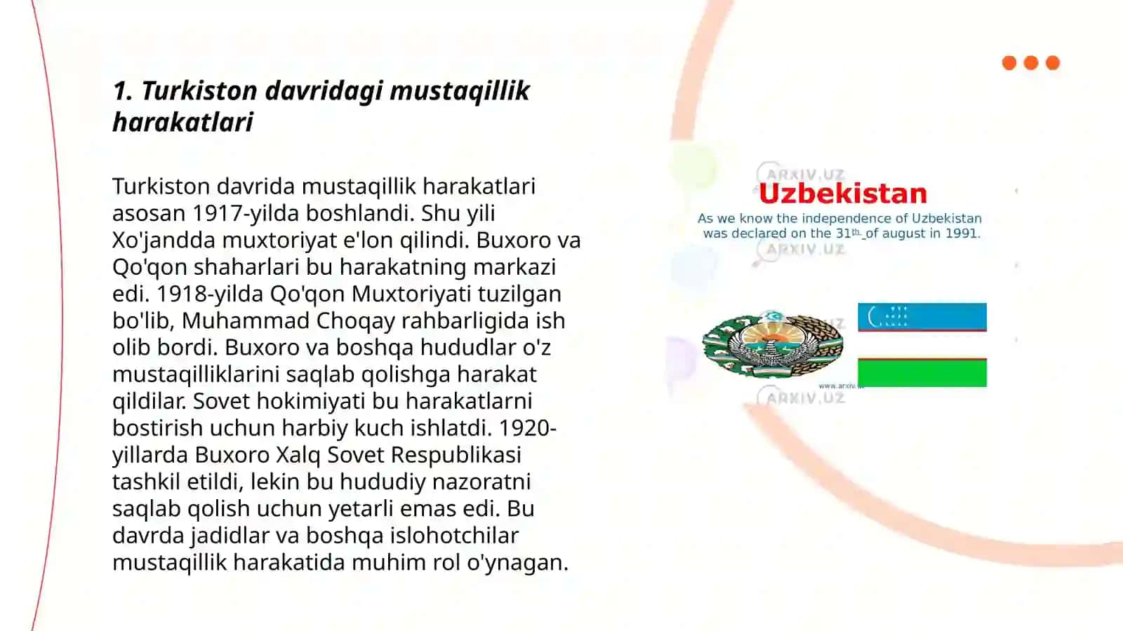 Turkiston davridagi mustaqillik harakatlari 3