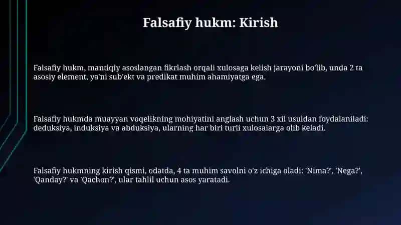 Falsafa hukm 3