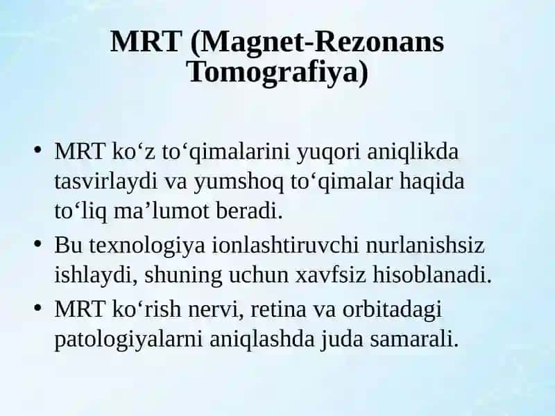 Koʻz kasalliklarini tekshirish usullari 3
