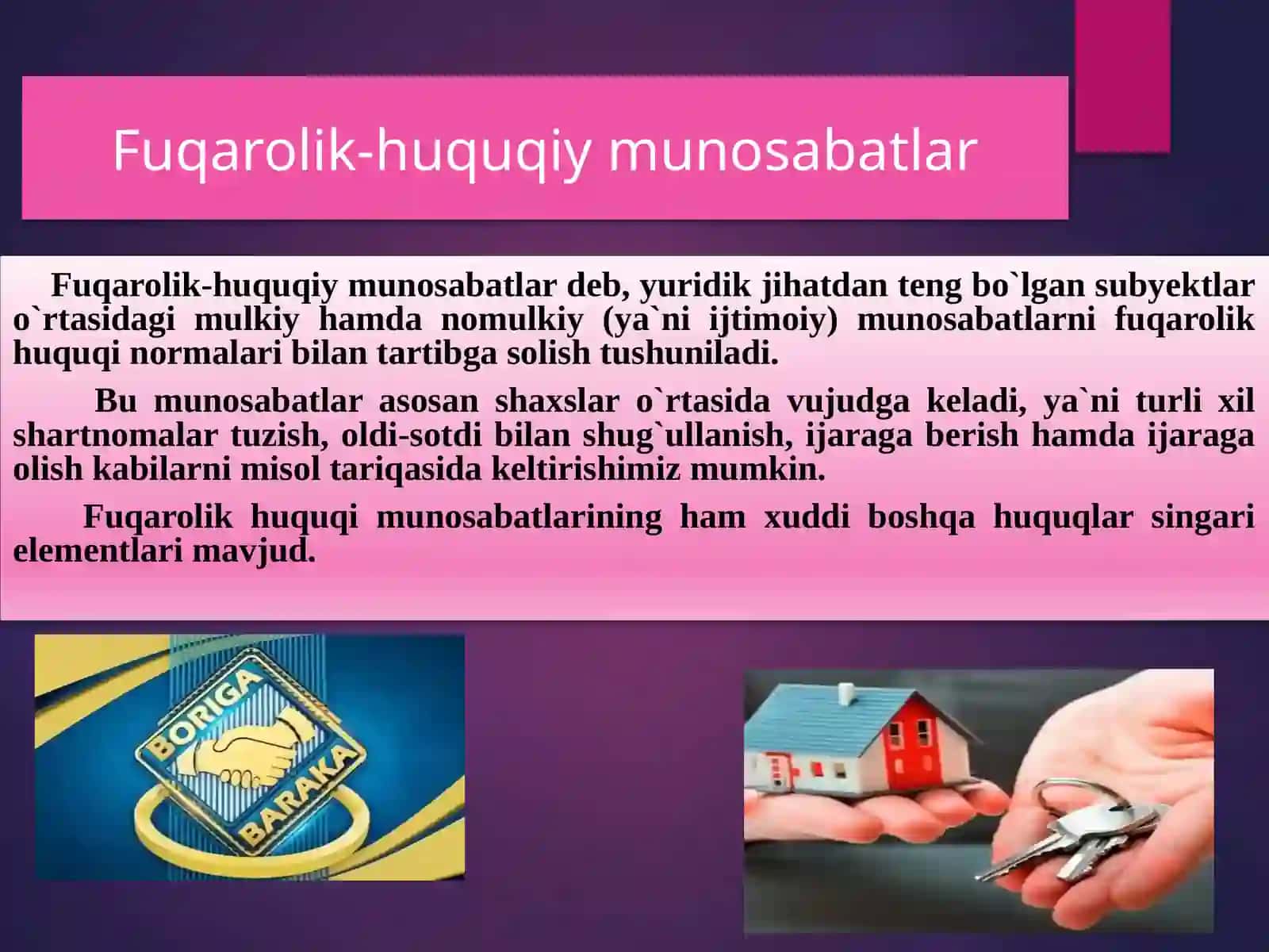 Fuqarolik-huquqiymunosabatlar 3