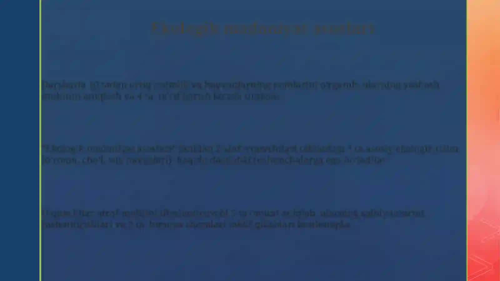 Ekologik madaniyat asoslari 3