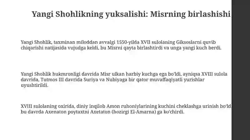 Yangi Shohlikning Yuksalishi va Inqirozi 3