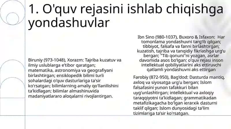 Biruniyning fanlararo ta'lim g'oyasi 3