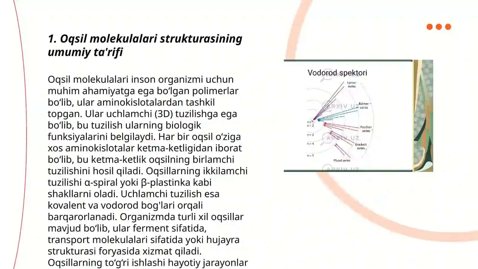 Oqsil molekulalari tuzilishi 3