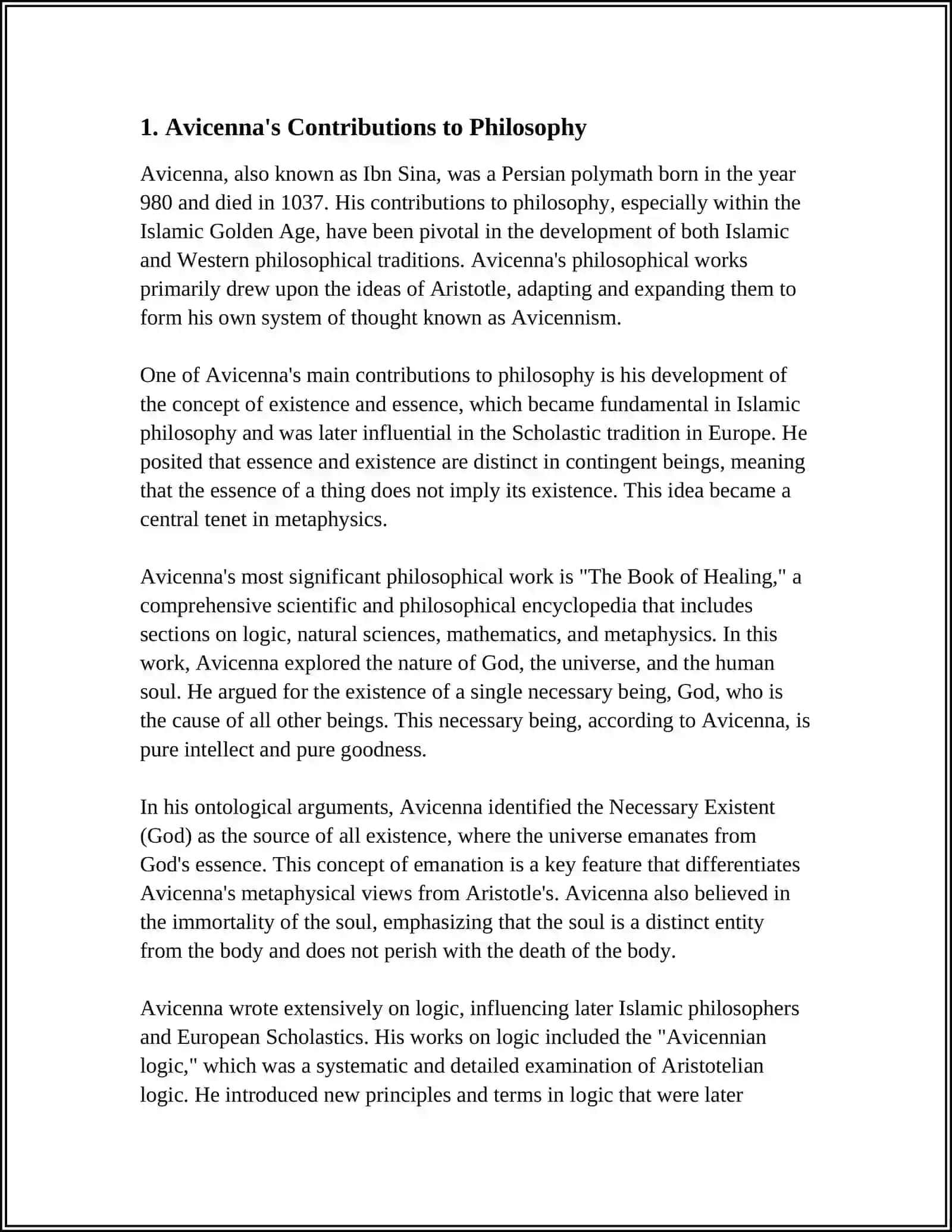 1 ABOUT AVICENNA THE VERB: TO BE CULTURE PROJECT 3