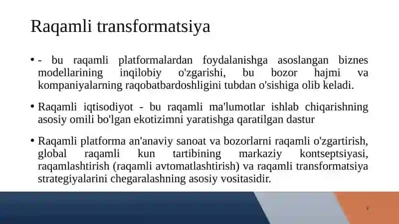 Raqamli transformatsiya 3
