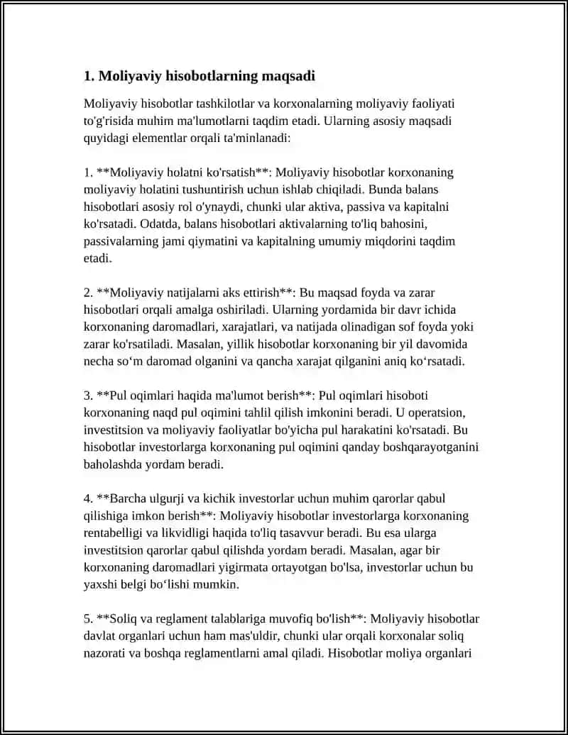 Moliyaviy hisobotlar va ularni tagdim etish tartibi 3