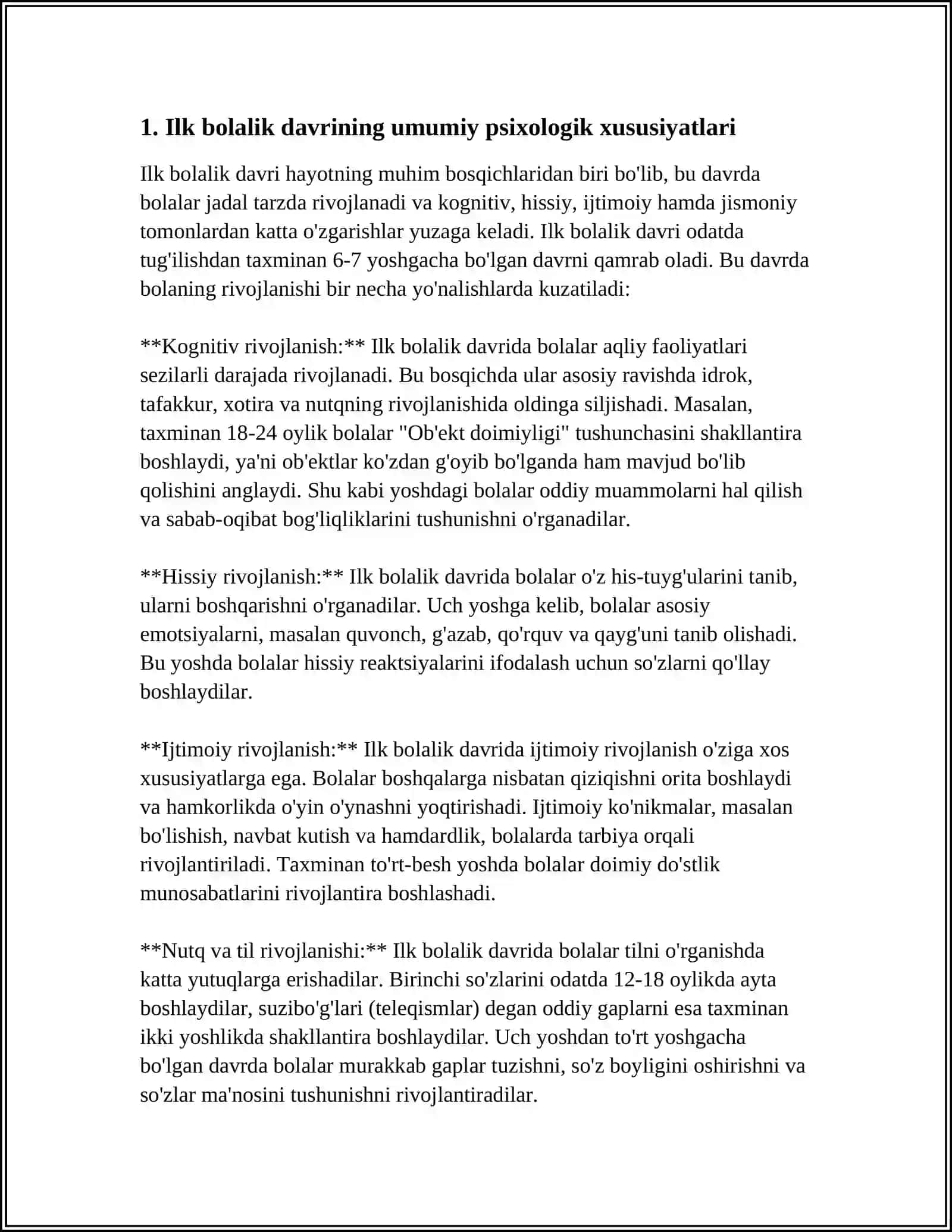 ILK BOLALIK DAVRINING PSIXOLOGIK XUSUSIYATLARI 3