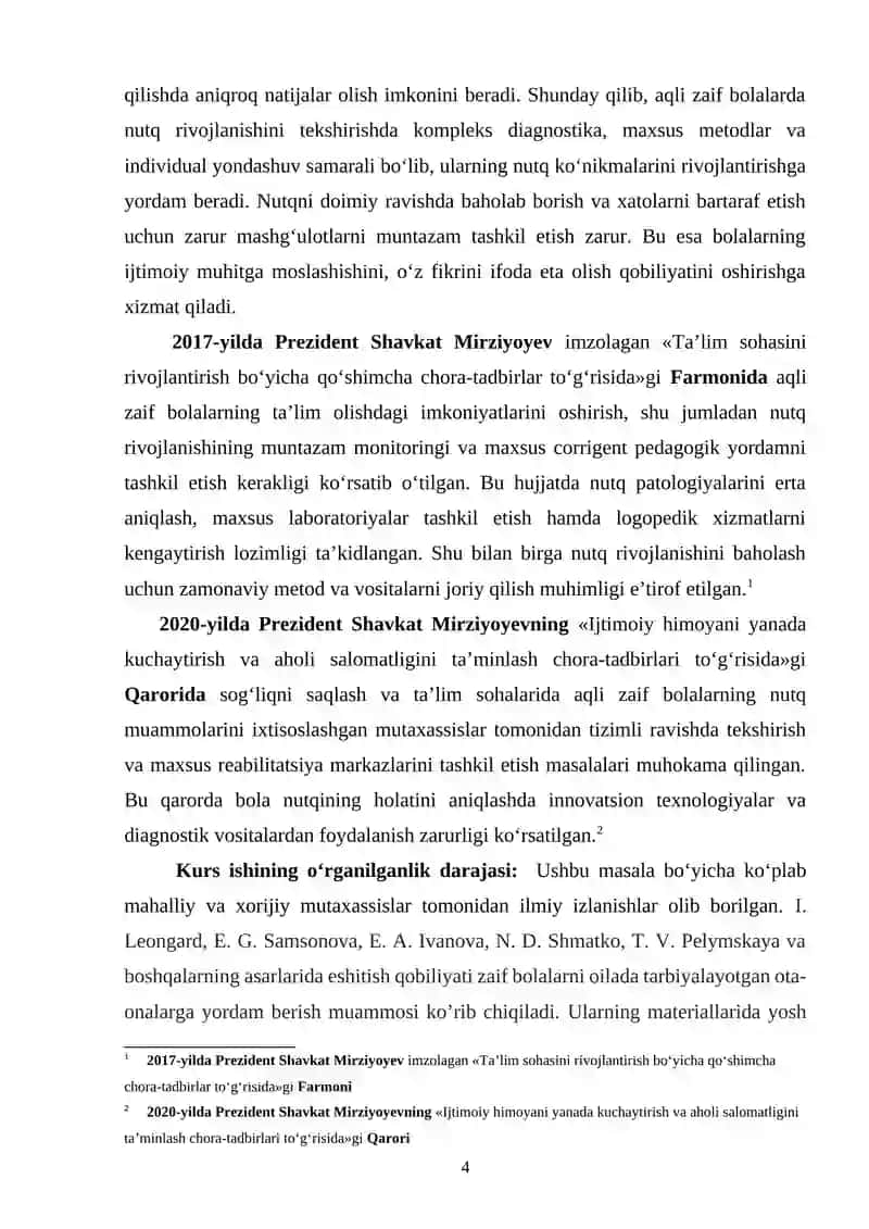 Aqli zaif bolalarda nutq rivojlanishini tekshirish metodlari 3