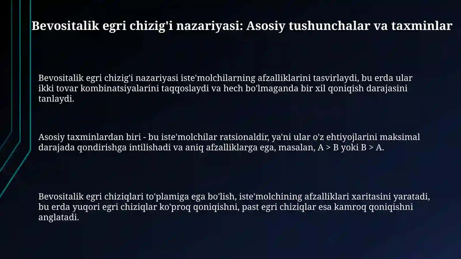 ISTIMOLCHILAR TANLOVI NAZARIYASI 3
