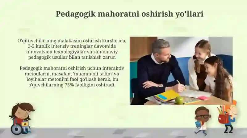 Pedagogning umumkasbiy kompetensiyasi 3